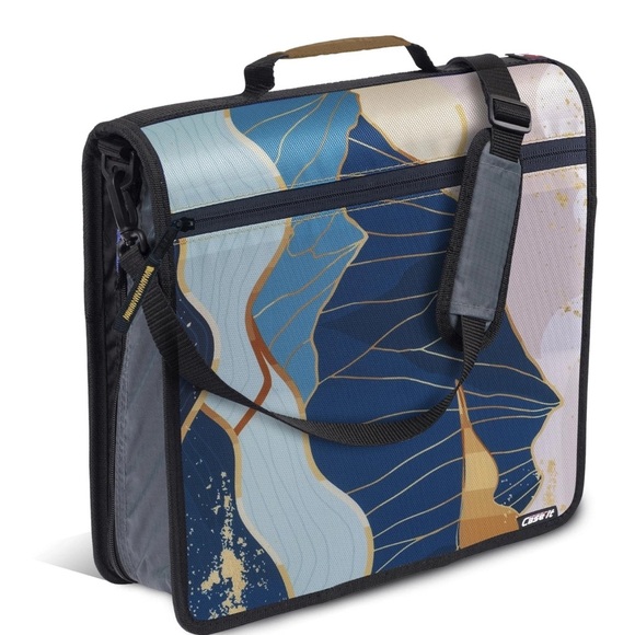 Case It Mighty Zip Tab 3 Inch Zipper Ring Binder with Expanding File 600 Sheets - Picture 1 of 7